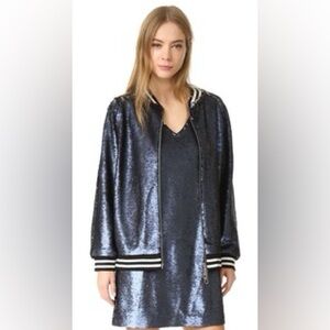 Rebecca Minkoff Two-finished Sequin Varsity Jacket